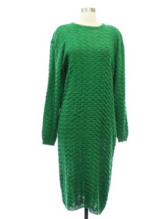 1980's Womens Totally 80s Sweater Dress