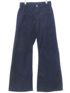 1970's Unisex Seafarer Navy Issue Bellbottom Jeans Pants