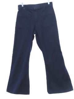 1970's Unisex Coastal Industries Navy Issue Bellbottom Jeans Pants
