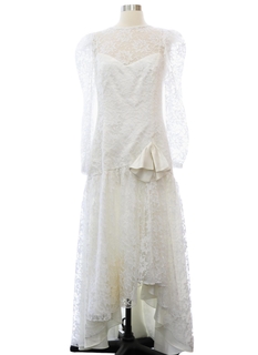 1980's Womens Wedding Prom Or Cocktail Dress
