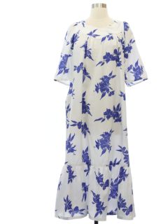 1970's Womens Hawaiian Muu Muu Dress
