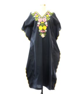 1970's Womens Hippie Caftan Dress