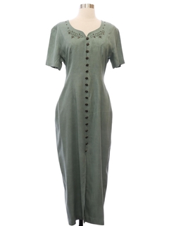 1990's Womens Jaclyn Hart Rayon Blend  Dress
