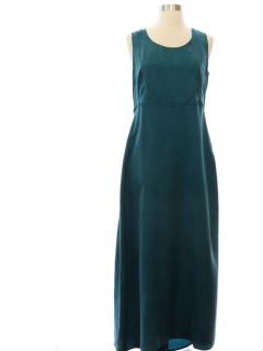 1990's Womens Rayon Maxi Dress