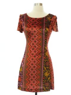 1960's Womens Mini Hippie Dress