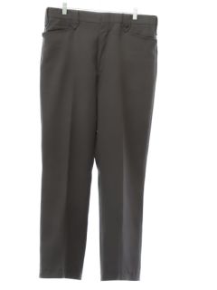 1970's Mens Dark Grey Mesquite Western Style Leisure Pants