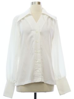 1970's Womens Mod Peacock Revolution Shirt