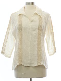 1970's Womens Martha of Taos Designer Hippie Shirt