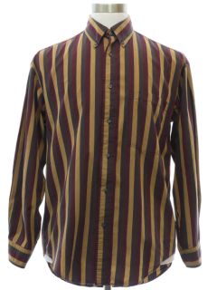1980's Mens Perry Ellis Preppy Shirt