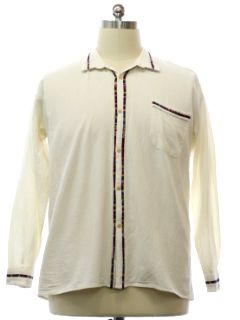 1970's Mens Hippie Style Tunic Shirt