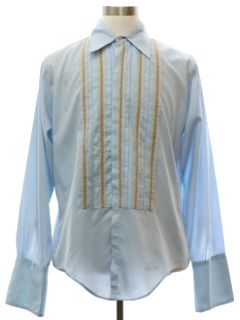 1960's Mens Mod Tuxedo Shirt
