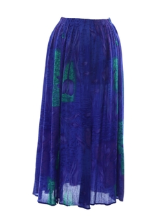 1990's Womens Broomstick Hippie Skirt