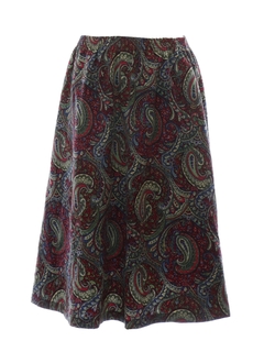 1990's Womens Paisley Skirt
