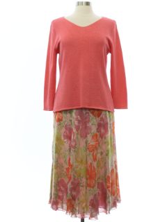1990's Womens Mod Two Piece Casual Suit Set