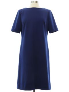 1970's Womens Mod Knit A-Line Dress