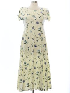 1980's Womens Rayon Blend Maxi Dress