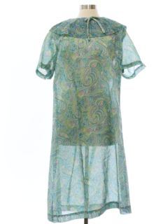 1960's Womens Mod Sheer Dress