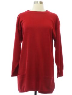 1980's Womens Long Tunic Sweater