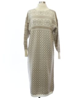 1980's Womens Sweater Dress