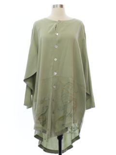 1990's Womens Hippie Style Tunic Shirt