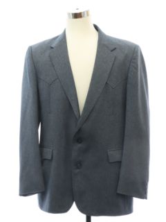 1980's Mens Circle-S Western Blazer Sport Coat Jacket