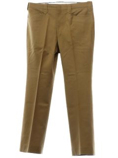 1970's Mens Mod Wool Flared Leisure Western Pants