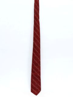 1960's Mens Skinny Abstract Necktie