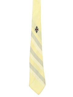 1950's Mens Mod Diagonal Striped Necktie