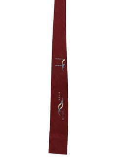 1950's Mens Skinny Flat Bottom Necktie