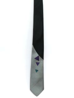 1980's Mens Totally 80s Skinny Necktie