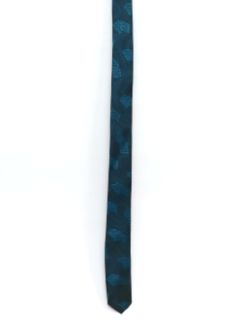 1980's MensTotally 80s Super Skinny Abstract Geometric Necktie
