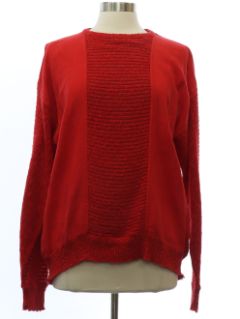 1980's Womens Totally 80s Sweatshirt Style Shirt