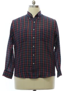 1980's Mens Preppy Towncraft Shirt