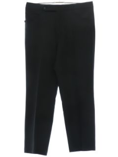1970's Mens Haggar Expand-O-Matic Black Leisure Pants