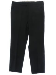 1970's Mens Black Haggar Expand-O-Matic Leisure Pants