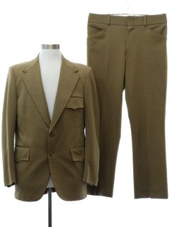 1970's Mens Leisure Style Disco Suit
