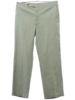 1980's Mens Expand O Matic Mod Flat Front Slacks Pants