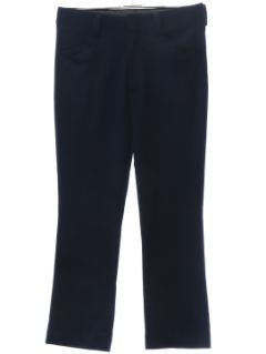 1970's Mens Dark Blue Flared Leisure Pants