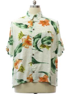 1990's Mens Rayon Hawaiian Shirt