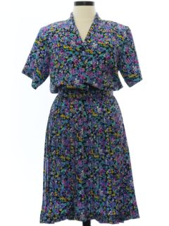 1980's Womens Totally 80s Dress