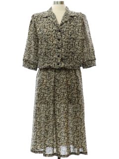 1980's Womens Breli Originals Totally 80s Dress