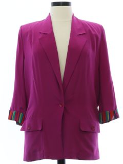 1990's Womens Silk Jacket