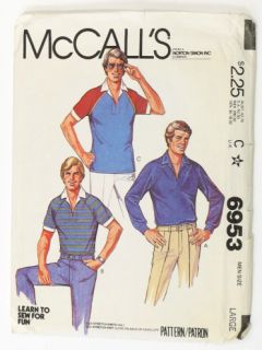 1980's Mens Sewing Pattern