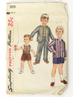 1940's Mens/Childs Sewing Pattern