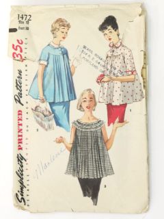 1940's Womens Maternity Sewing Pattern