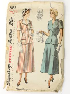 1940's Womens Sewing Pattern
