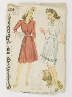 1940's Womens Sewing Pattern