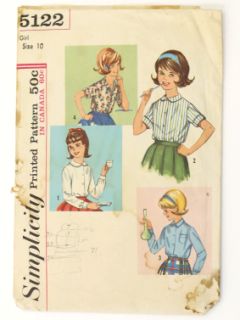 1960's Womens/Girls Sewing Pattern