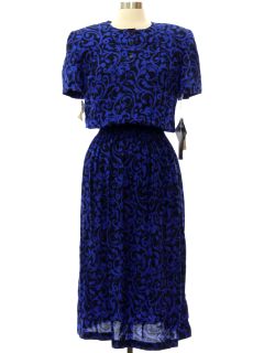 1980's Womens Totally 80s Dress