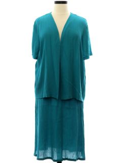 1980's Womens Rayon Blend Suit